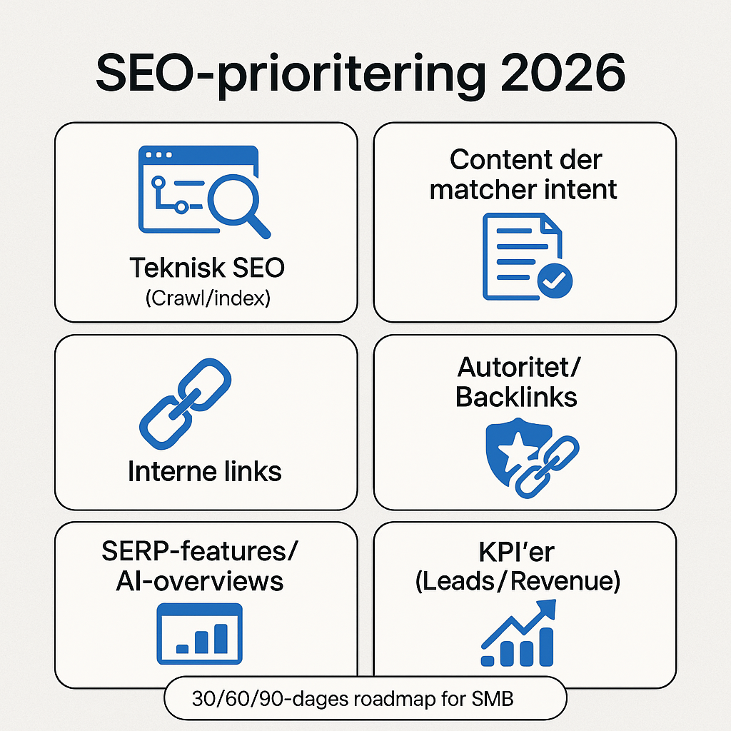 SEO i 2026: Hvad flytter faktisk nålen for små virksomheder?