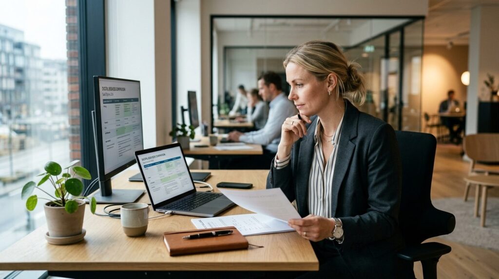 Professional stock photo of a Danish female entrepreneur com